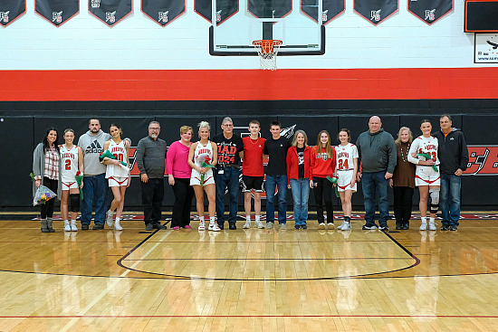 PS Girls Basketball Senior Night 1-18-24